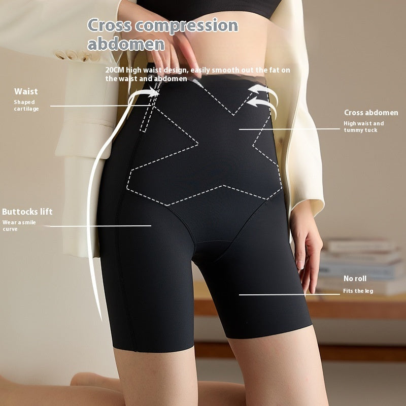 Plus Size High Waisted Tuck Pants Waist Shaping Hip Lift Boxers