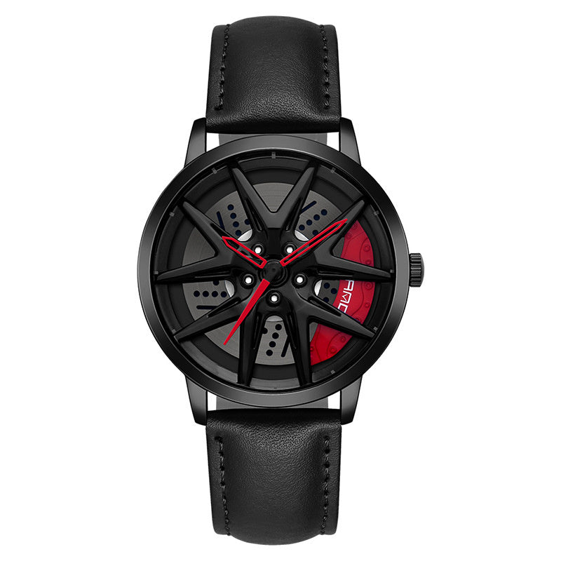 Cool Wheel Personality Hollow Out Quartz Watch
