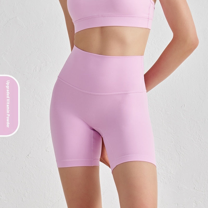 Double-sided Grinding Shorts Yoga Pants Female High Waist Track Shorts