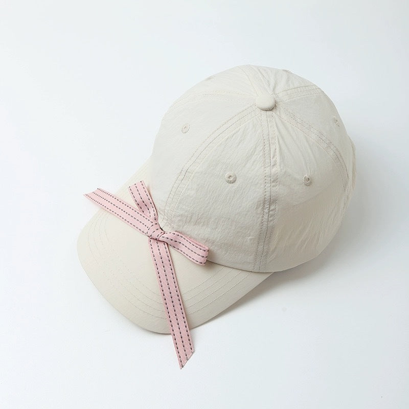 Bowknot Peaked Cap Female Sun Protection