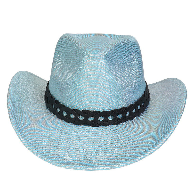 Pearlescent Cowboy Hat Ball Party Topper Performance Props Cap