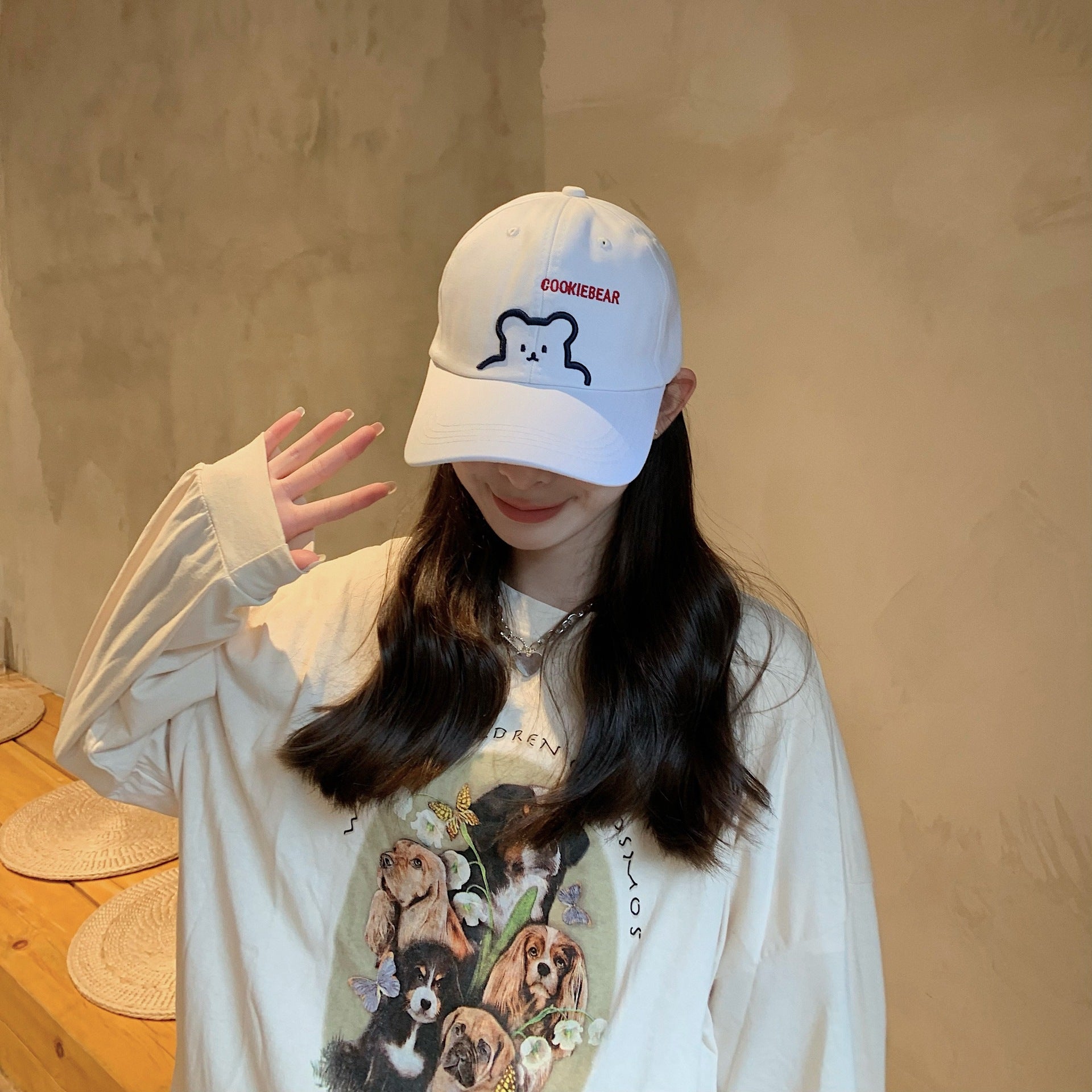 Leaning Bear Outdoor Sports Baseball Cap Tide