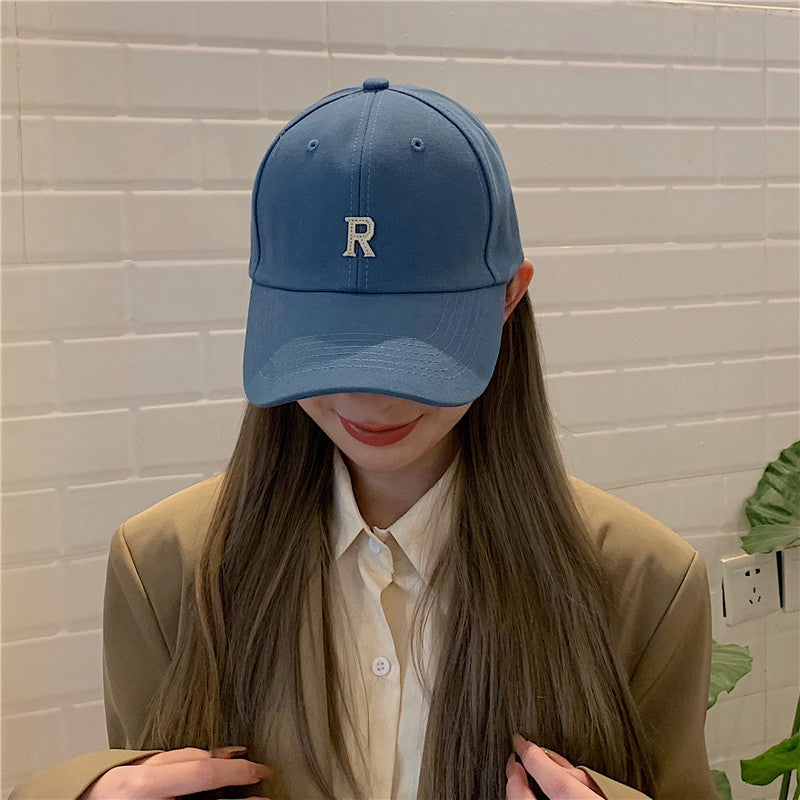 Beige Peaked Cap Women's Spring And Summer Thin Korean Style