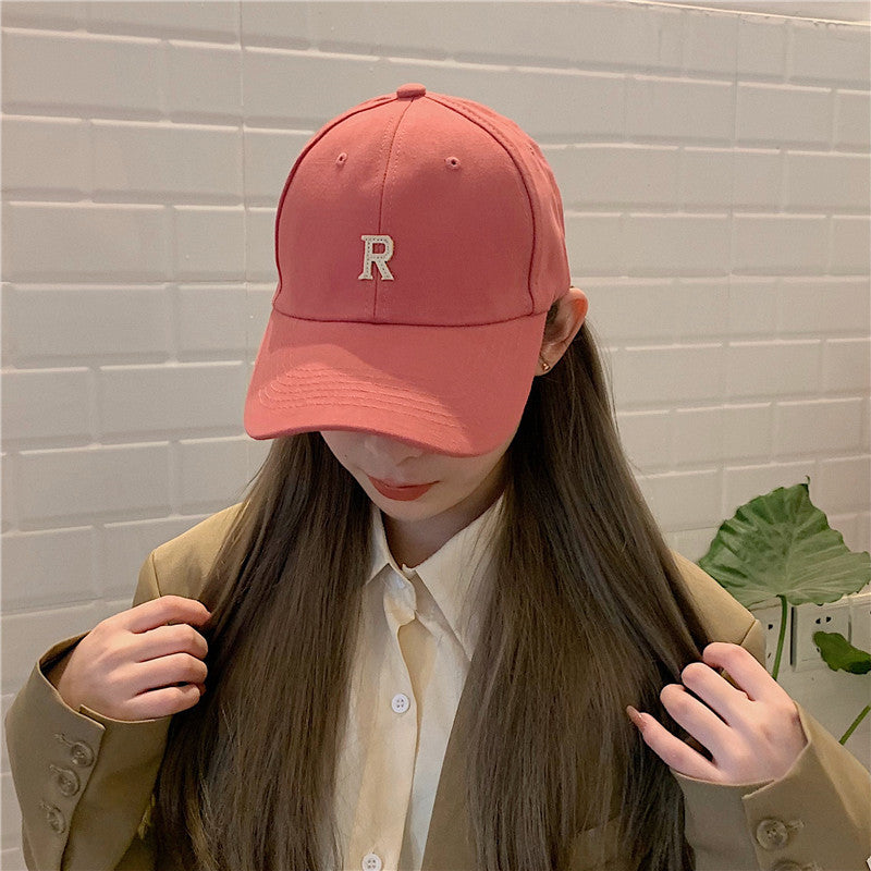 Beige Peaked Cap Women's Spring And Summer Thin Korean Style