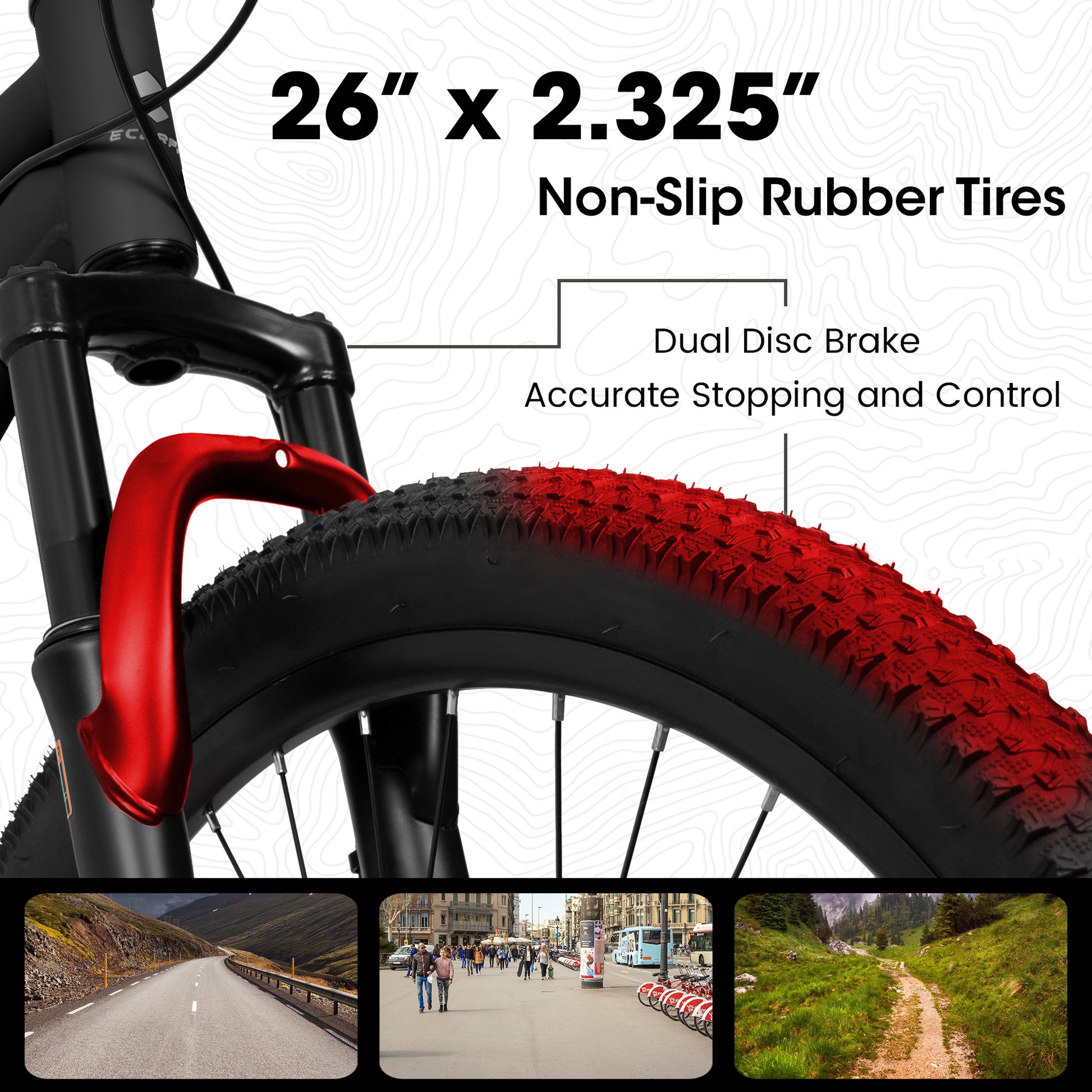 A26207 26 Inch Steel Frame Shock Fork Plus Shock Absorber 21-speed Unisex Mountain Bike