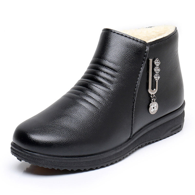 Winter Mom Shoes Elderly Cotton Shoes Soft Sole Warm