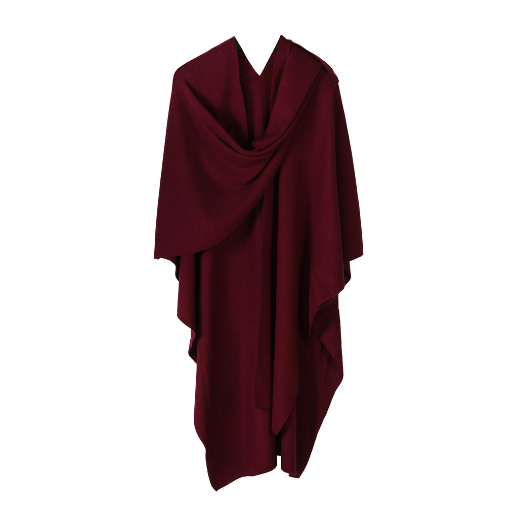 Knitted Solid Color Shawl For Women