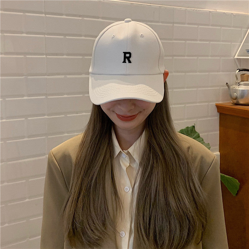 Beige Peaked Cap Women's Spring And Summer Thin Korean Style