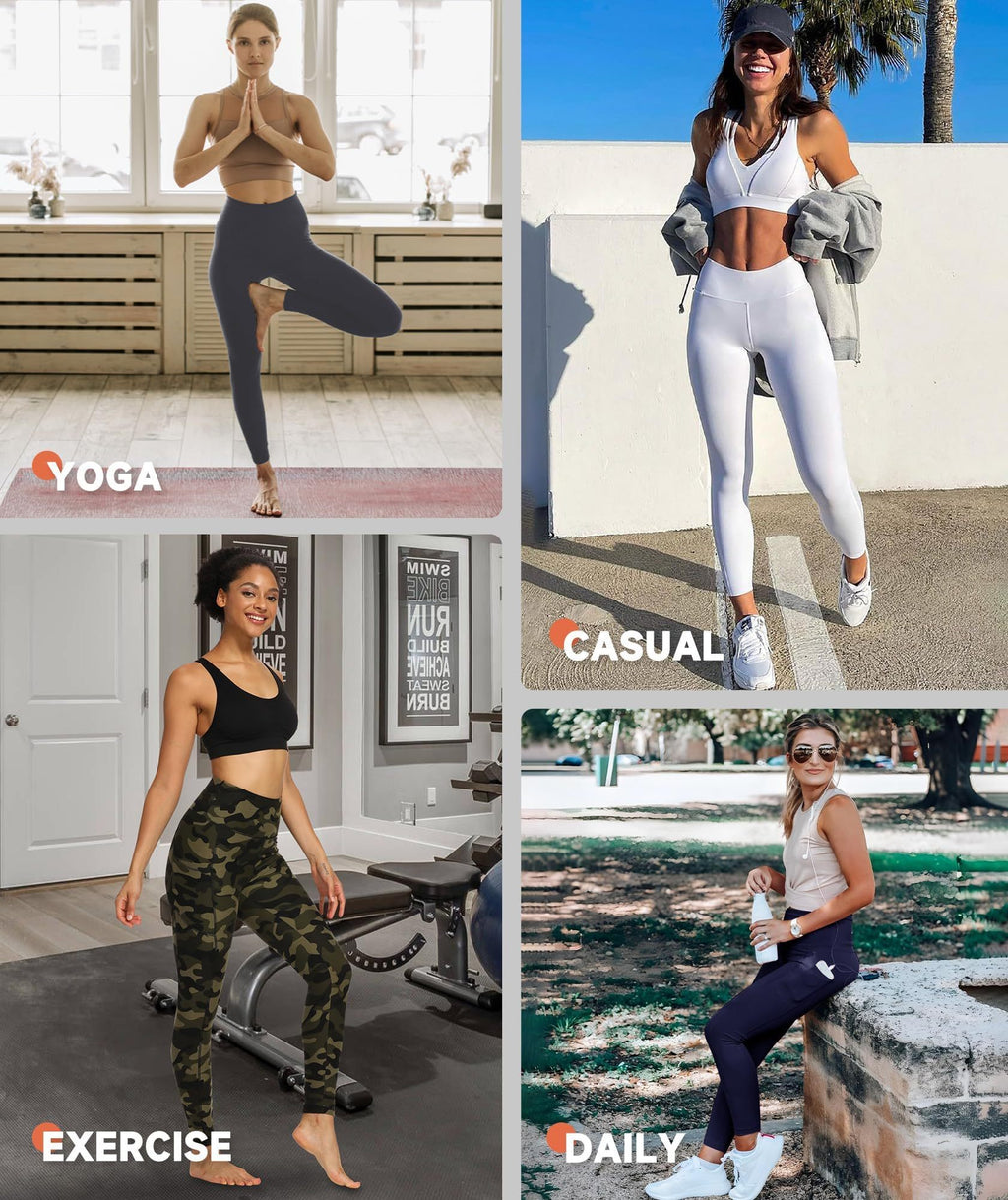 Leggings - Cropped High-waisted Solid Color