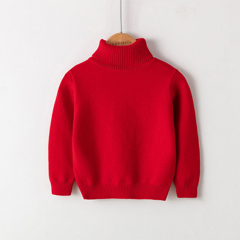 New Women's Pure Cotton Thread Pullover Turtleneck Knit Sweater