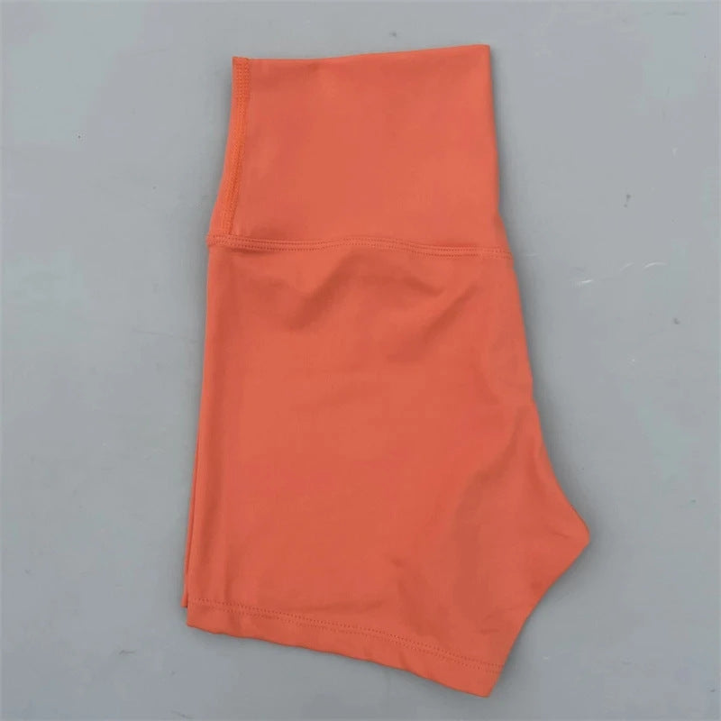 Lady's High Waist Peach Butt Lifting Sports Shorts