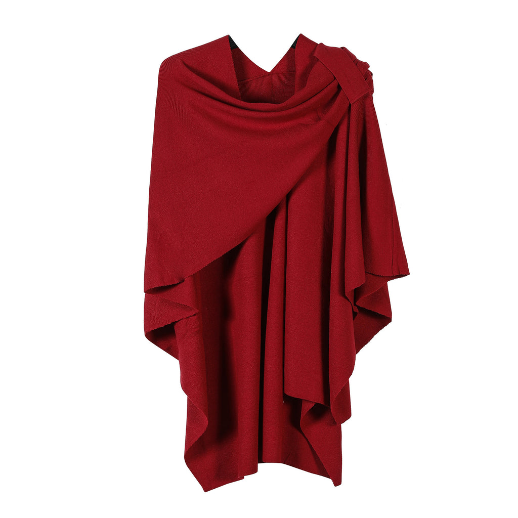 Knitted Solid Color Shawl For Women