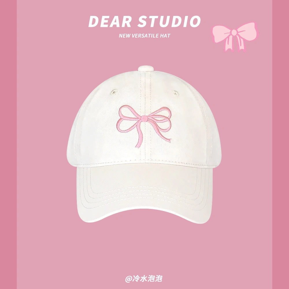 Bowknot Peaked Cap Female Sun Protection