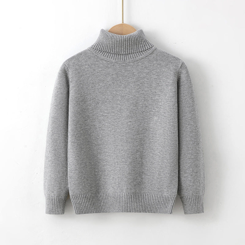 New Women's Pure Cotton Thread Pullover Turtleneck Knit Sweater