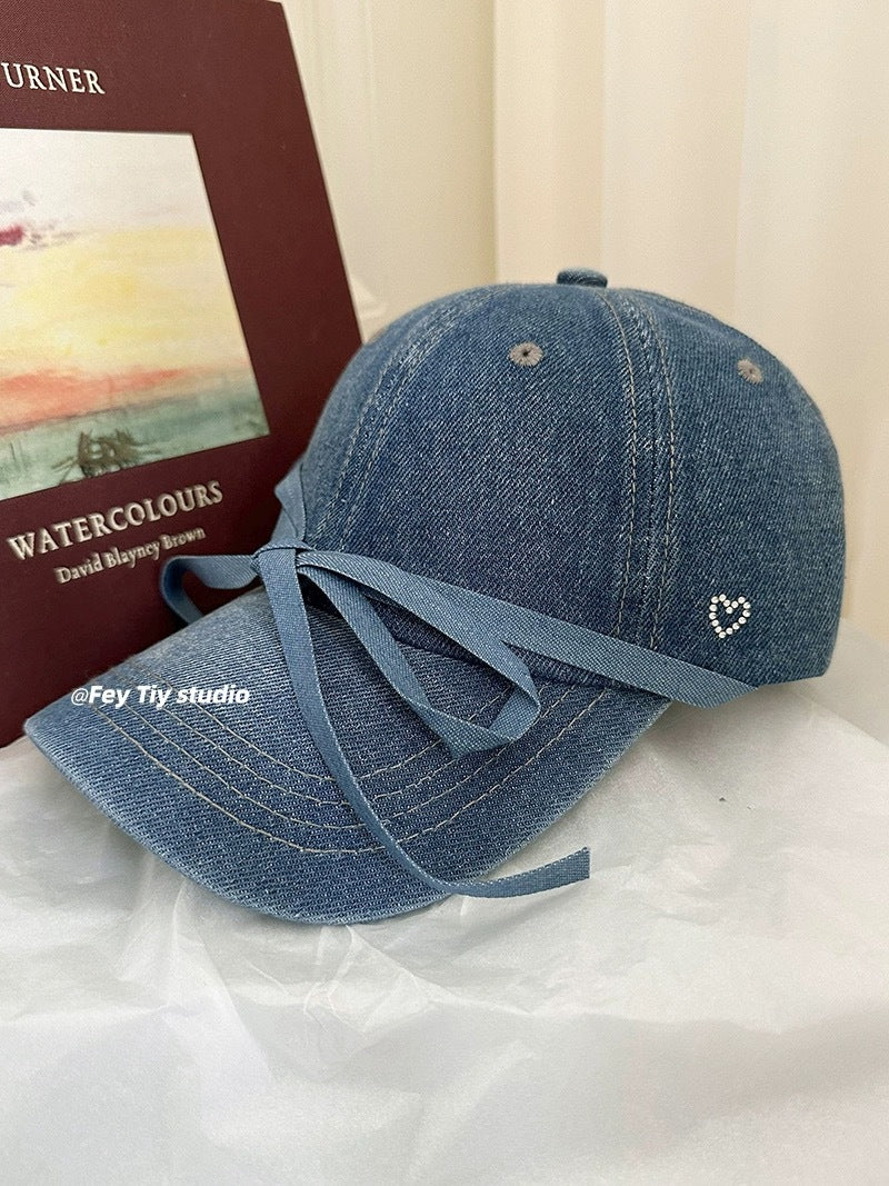 Bowknot Peaked Cap Female Sun Protection