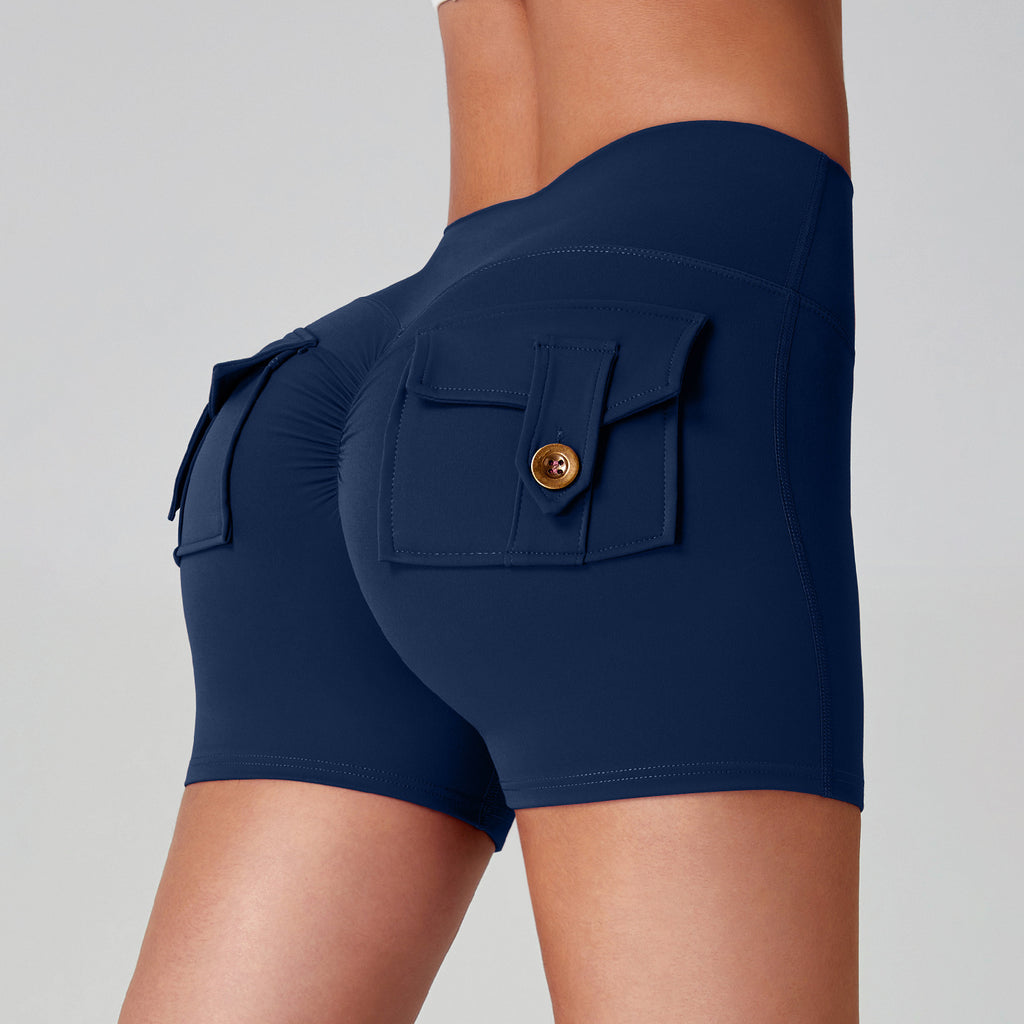 Sports Fitness Workwear Pocket Training Peach Quick-dry Butt-lifting Yoga Pants