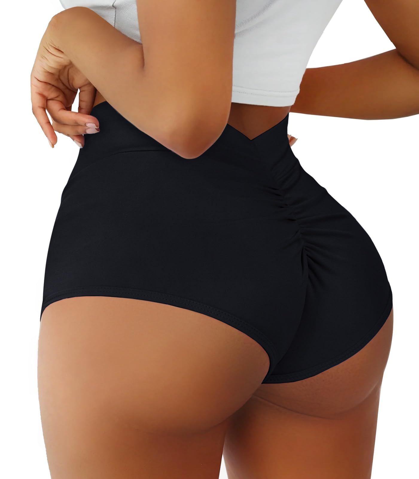 Hip Lifting Yoga Shorts Sports V Back