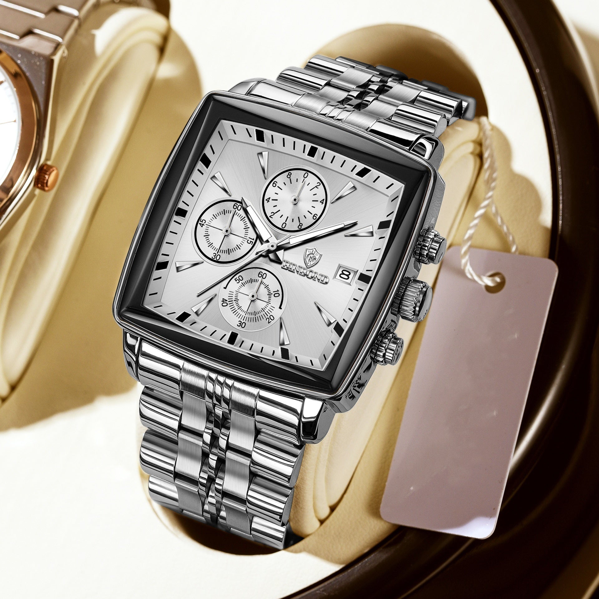 Men's Business Steel Belt Quartz Watch