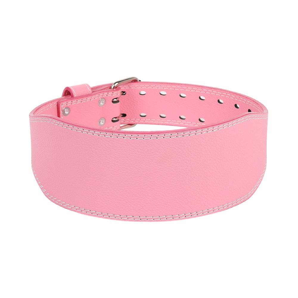 Color Cowhide Double Breasted Belt Boost