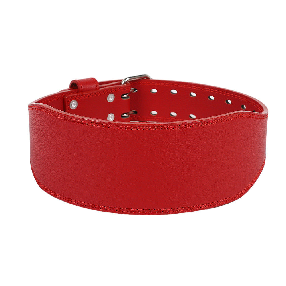 Color Cowhide Double Breasted Belt Boost