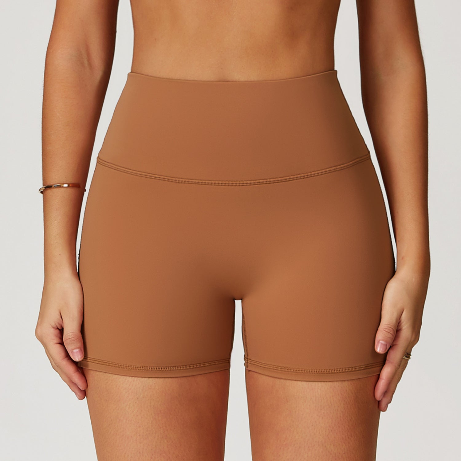 Nude Feel Yoga Shorts For Women High-waist Quick-drying Tight