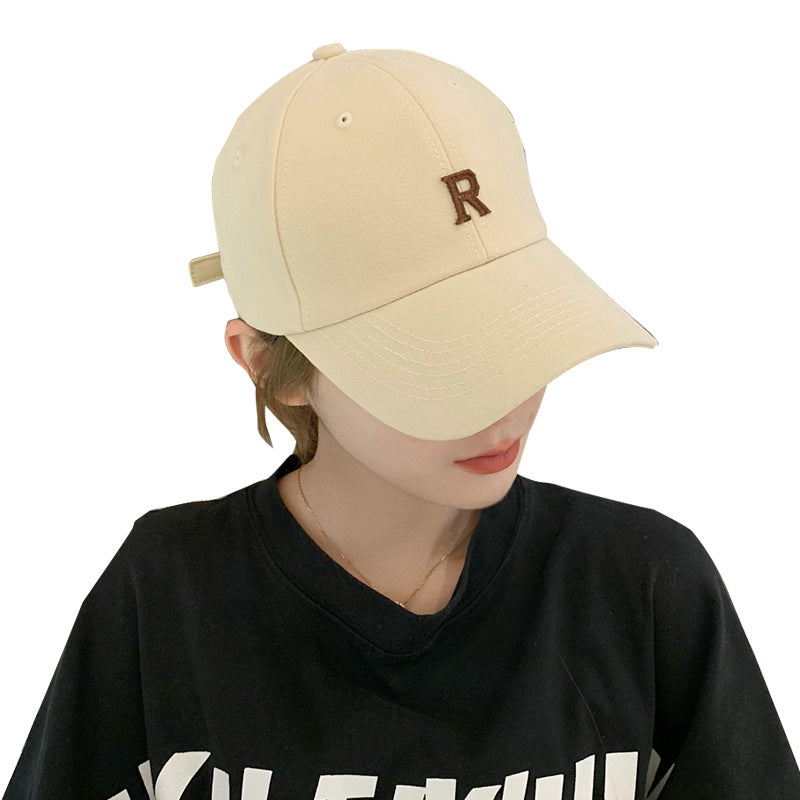 Beige Peaked Cap Women's Spring And Summer Thin Korean Style
