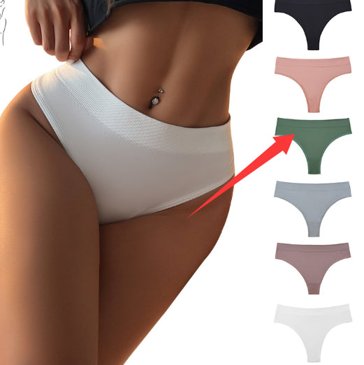 High-Waisted Tummy-Control Sports Briefs Comfortable And Breathable