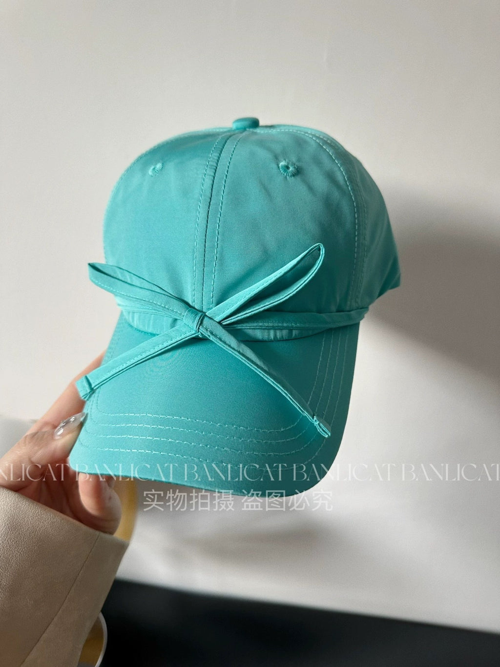 Bowknot Peaked Cap Female Sun Protection