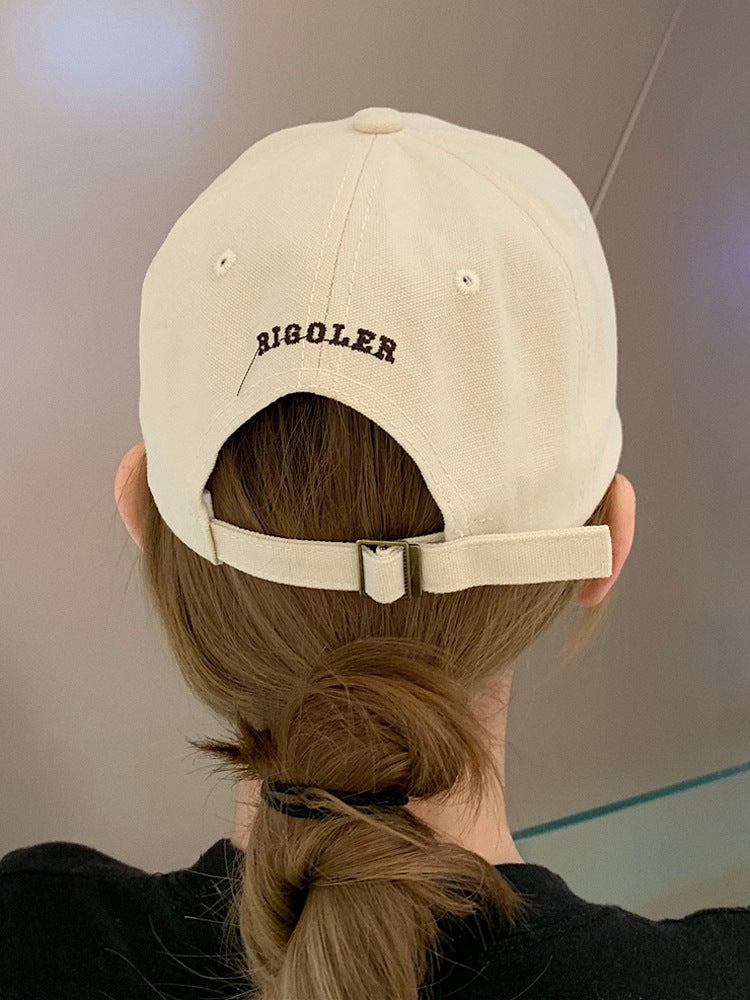 Beige Peaked Cap Women's Spring And Summer Thin Korean Style