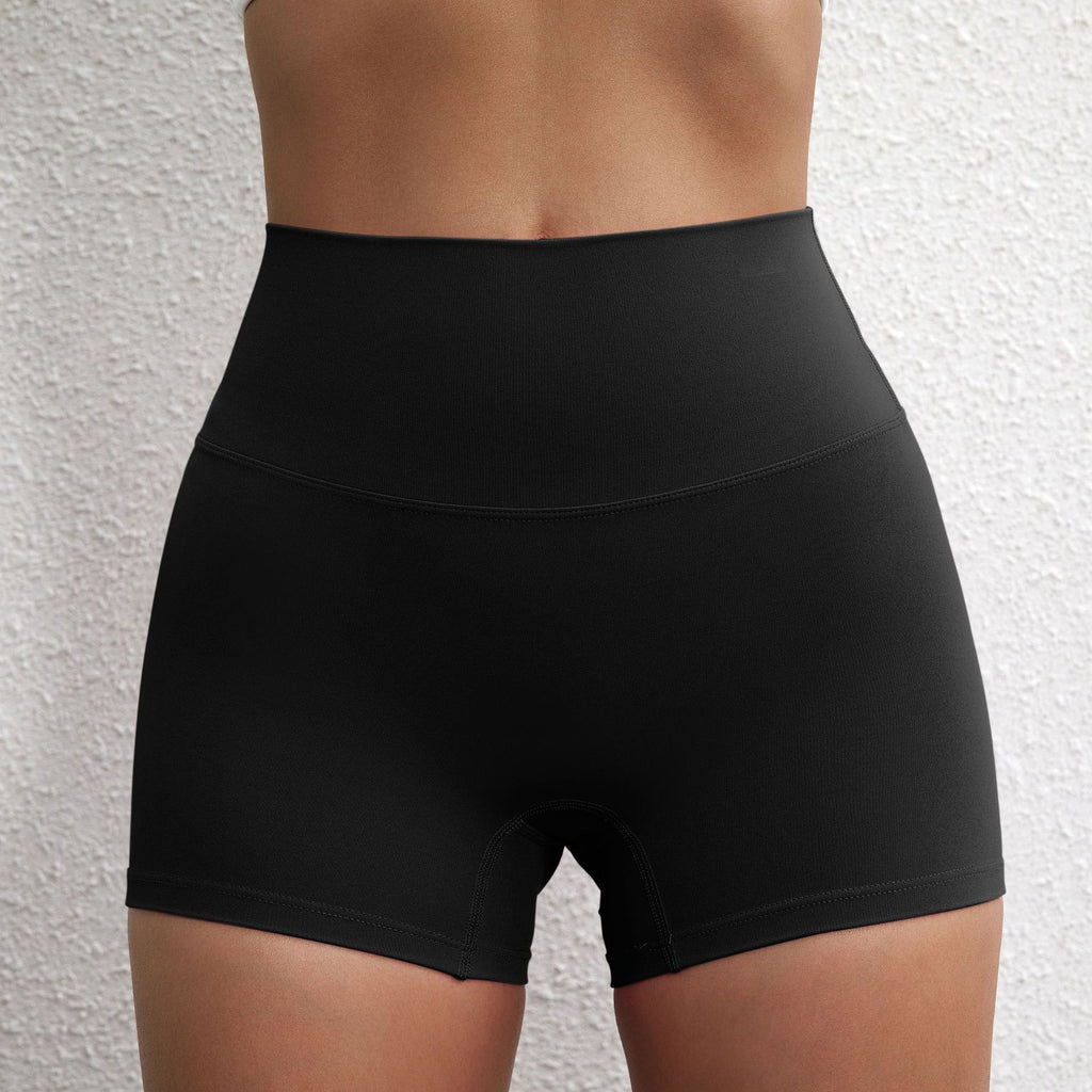 Lady's High Waist Peach Butt Lifting Sports Shorts