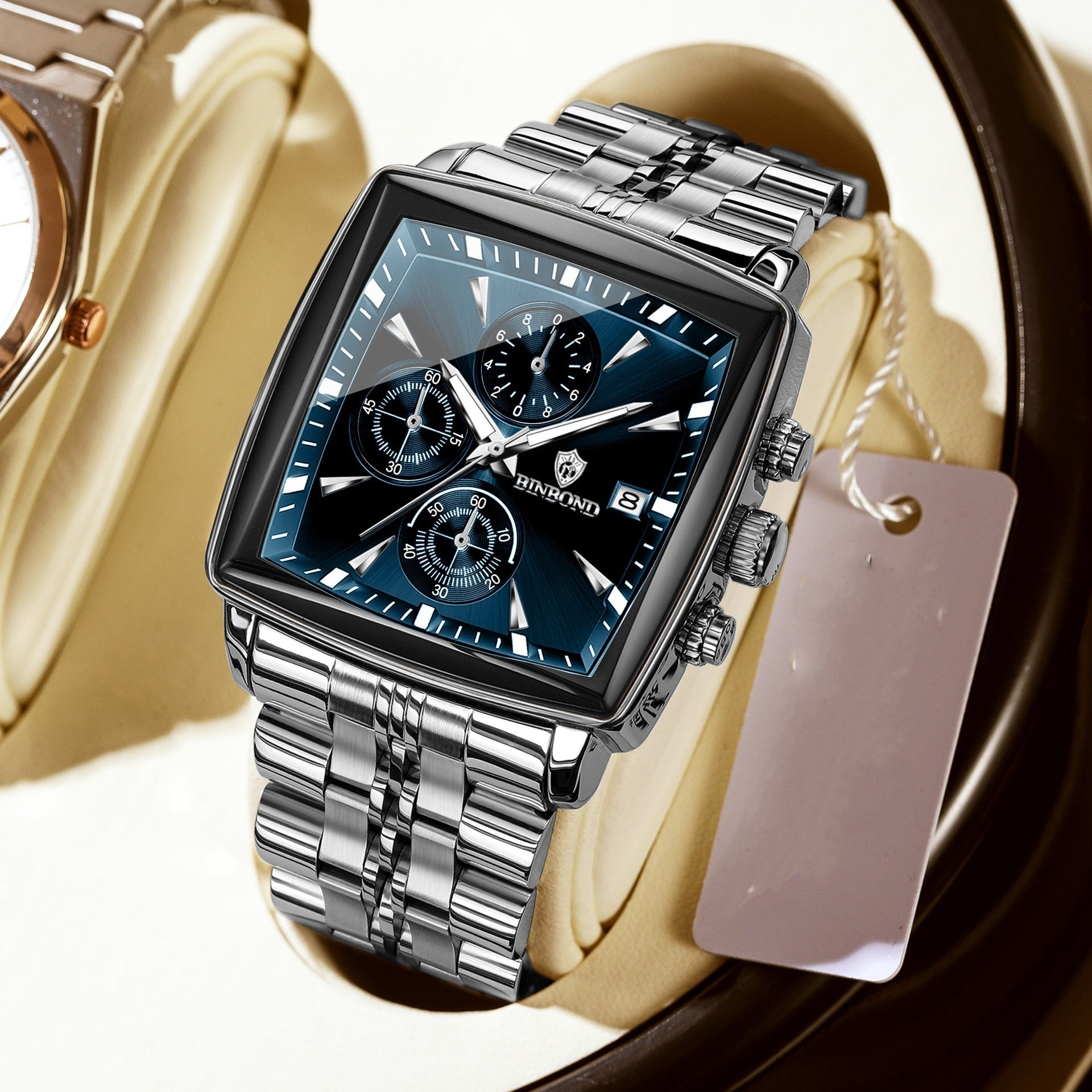 Men's Business Steel Belt Quartz Watch