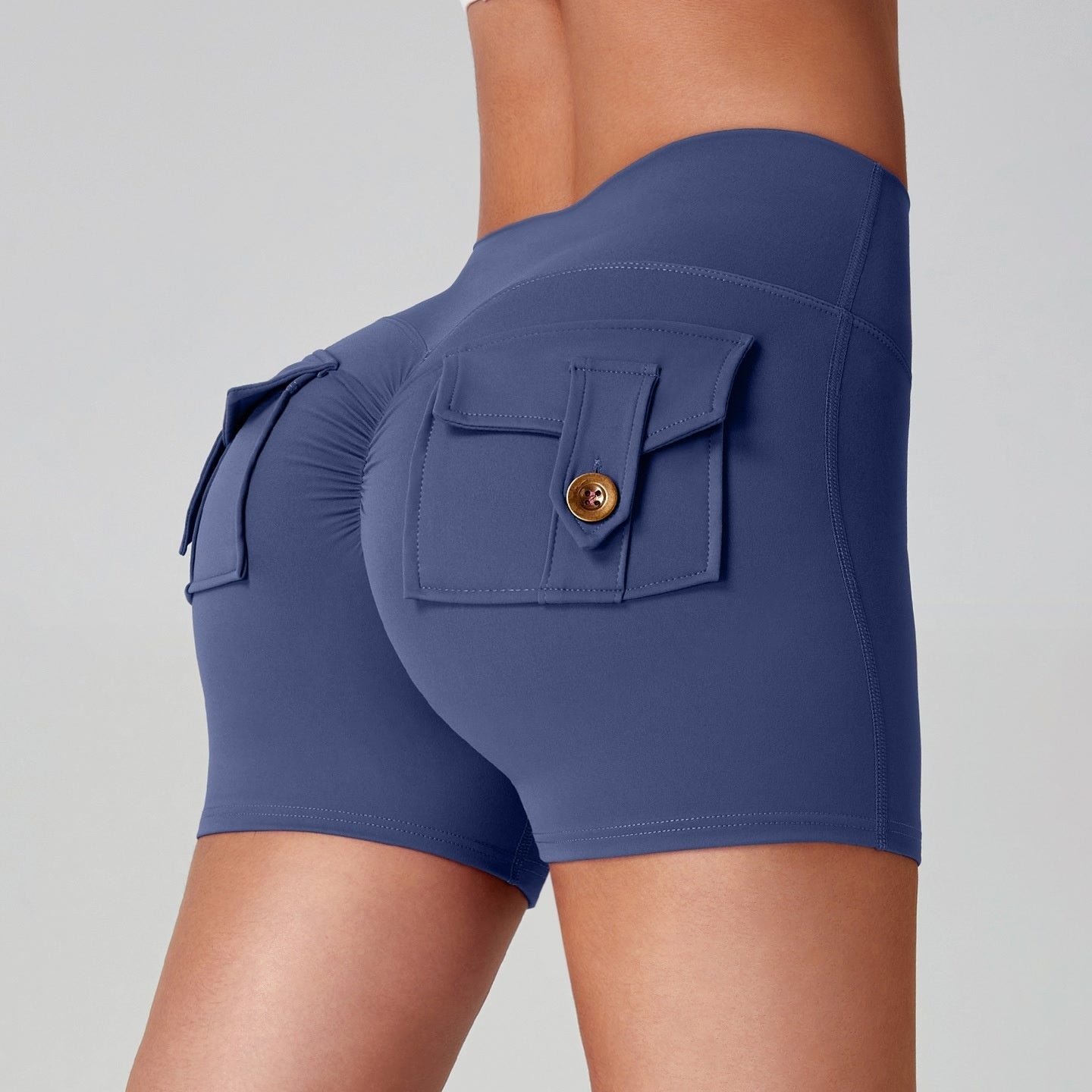 Sports Fitness Workwear Pocket Training Peach Quick-dry Butt-lifting Yoga Pants
