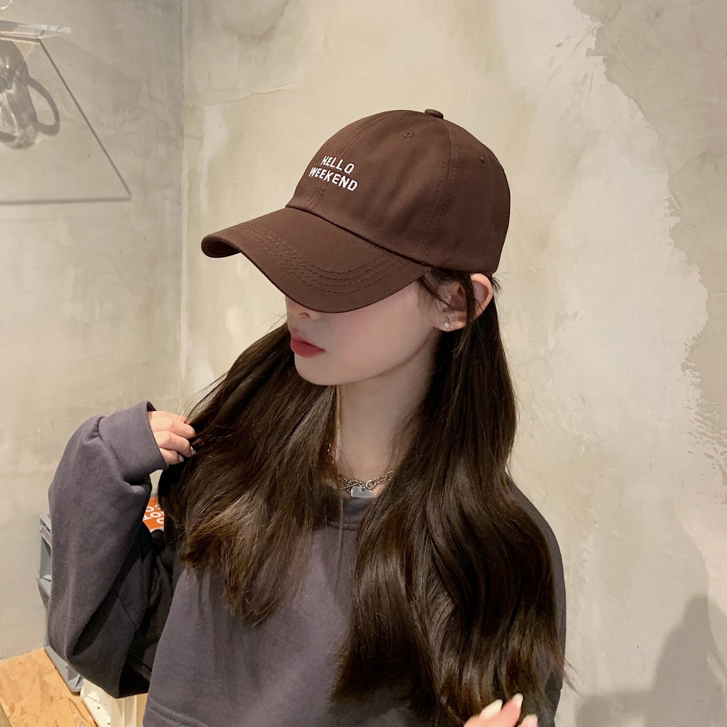 Fashion Embroidered Letter Baseball Cap Outdoor Sunshade
