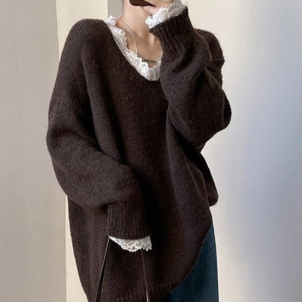 Loose And Stylish New Fashion Casual Knit Sweater