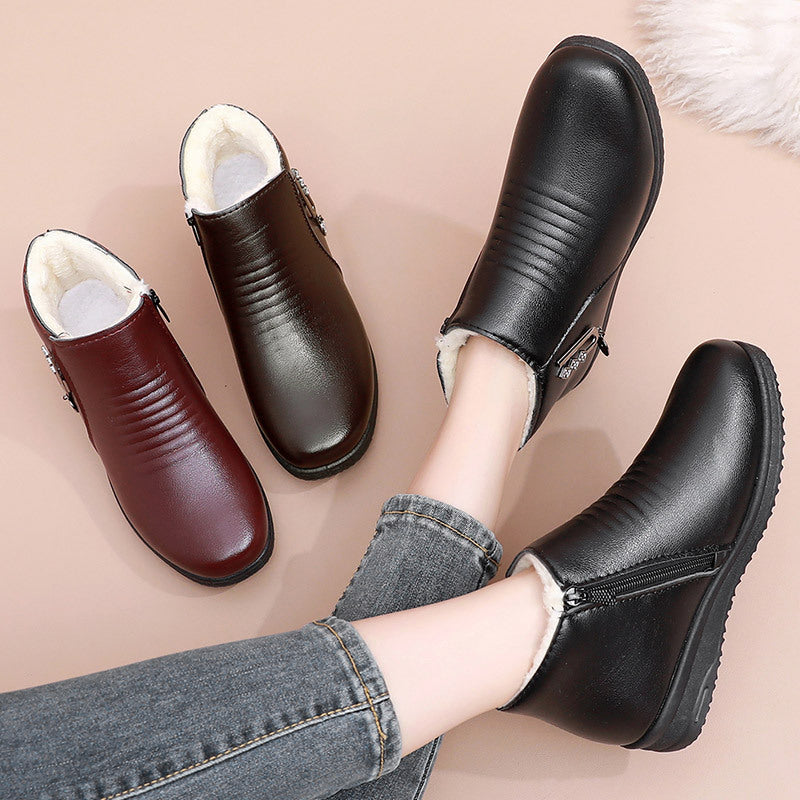 Winter Mom Shoes Elderly Cotton Shoes Soft Sole Warm