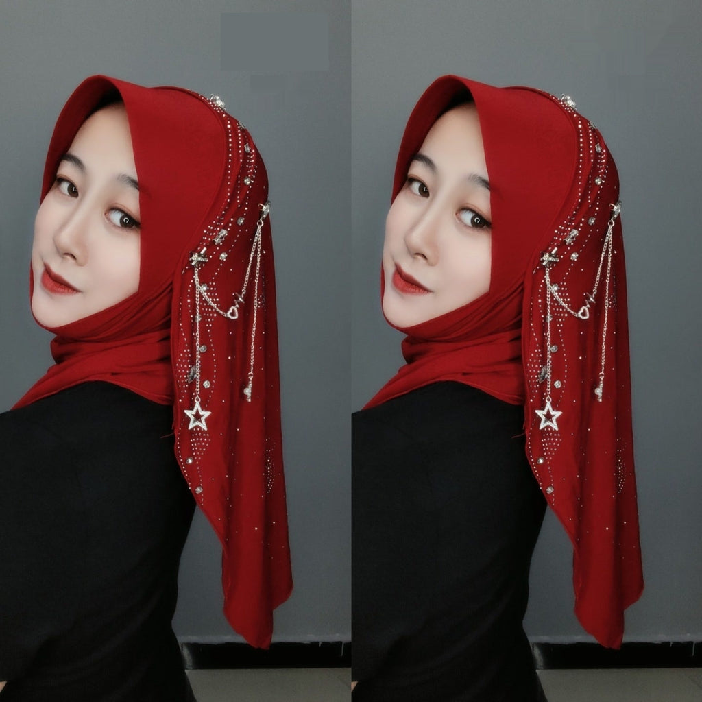 Gold Silk Fabric Scarf