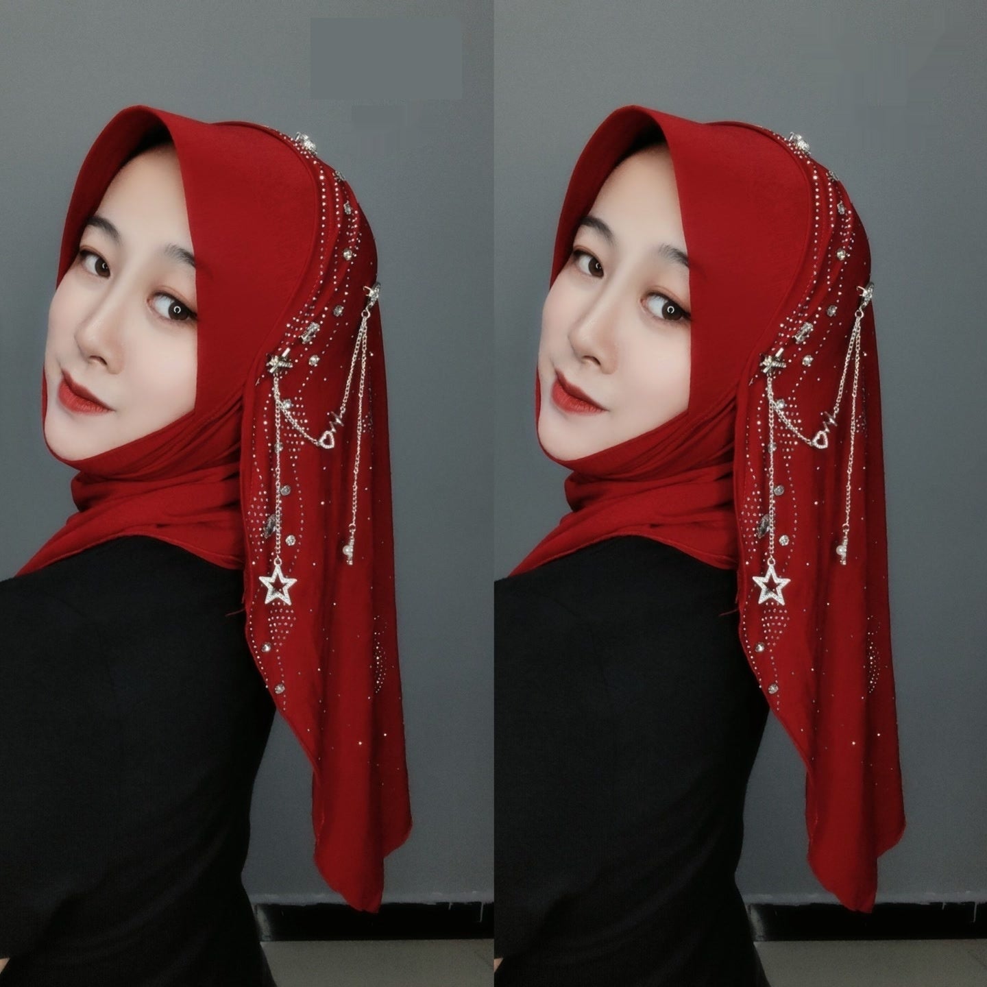 Gold Silk Fabric Scarf