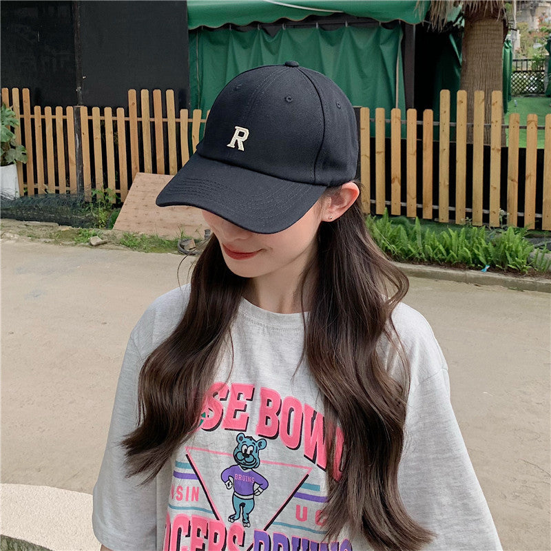 Beige Peaked Cap Women's Spring And Summer Thin Korean Style