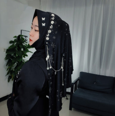 Milk Silk Snowflake Tassel Soft Brim Wrap Scarf