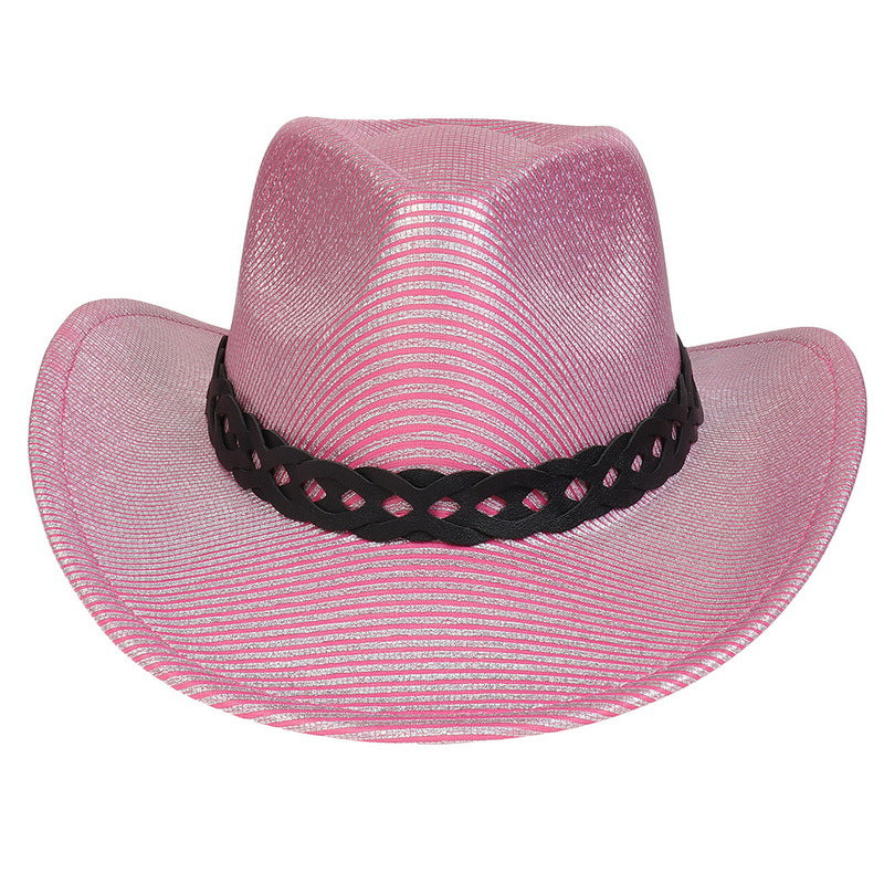 Pearlescent Cowboy Hat Ball Party Topper Performance Props Cap