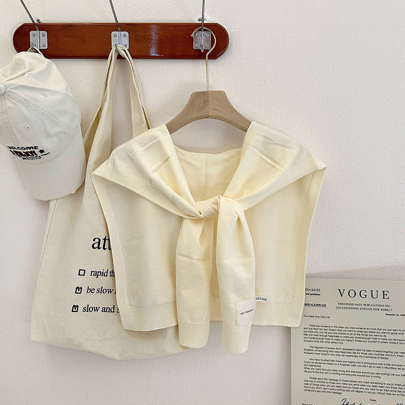 Fashion Shawl All-match Solid Color Scarf