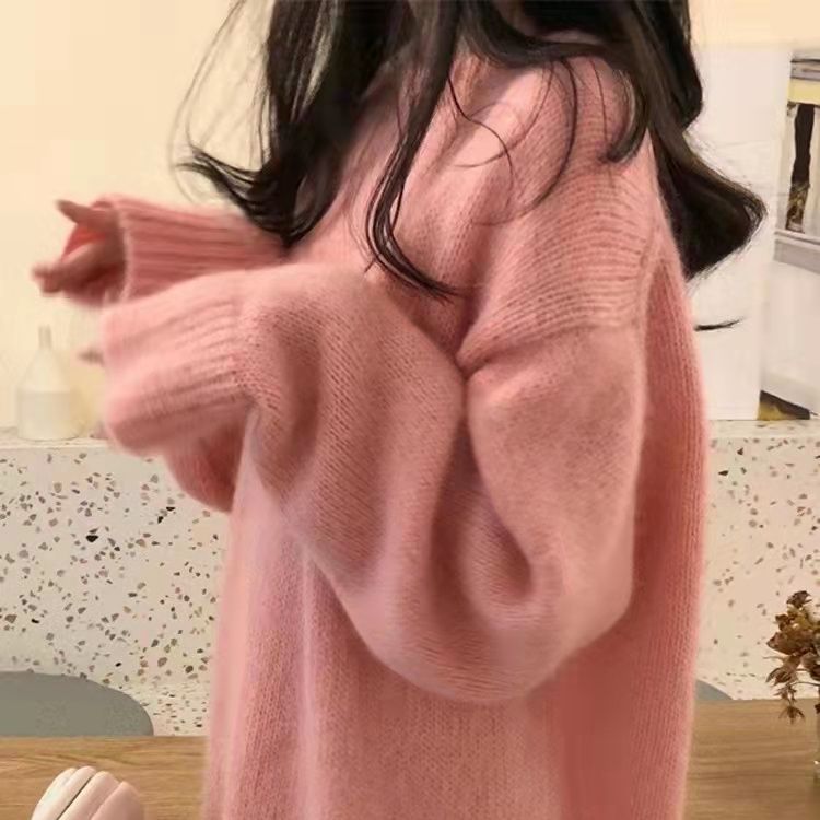 Lazy And Gentle Japanese-style Knit Base Layer For Outerwear