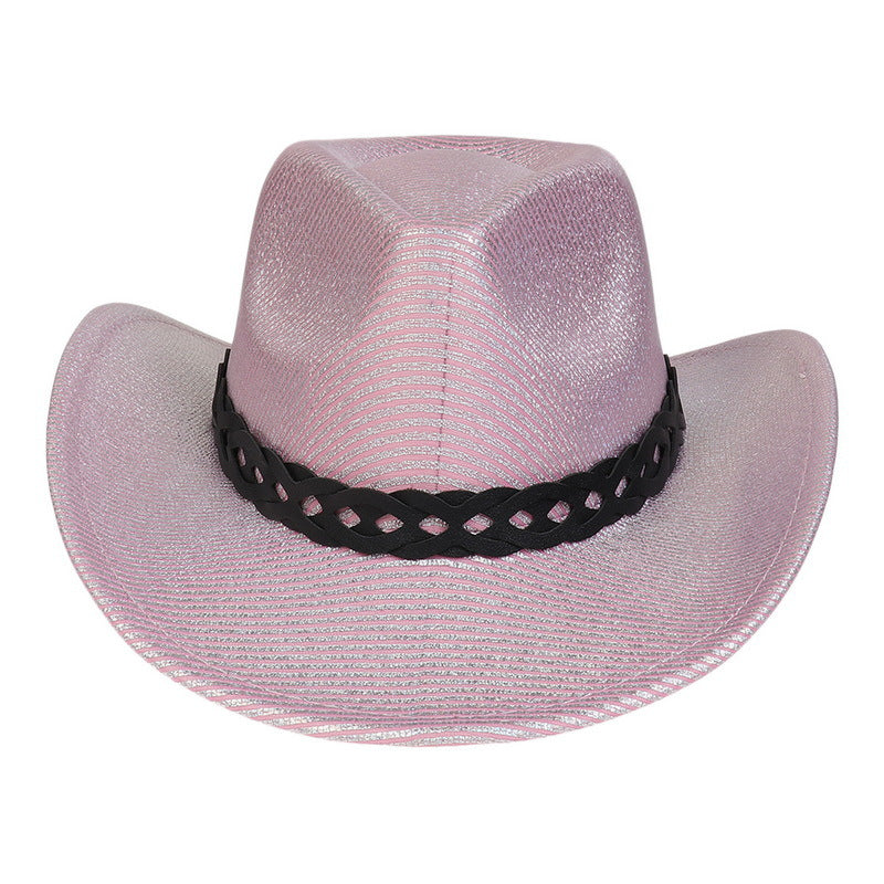 Pearlescent Cowboy Hat Ball Party Topper Performance Props Cap