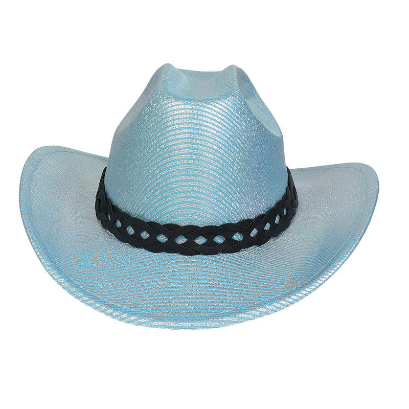 Pearlescent Cowboy Hat Ball Party Topper Performance Props Cap
