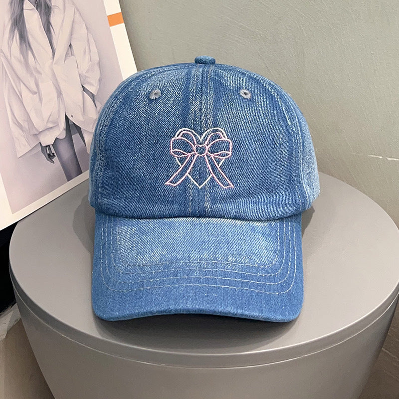 Bowknot Peaked Cap Female Sun Protection