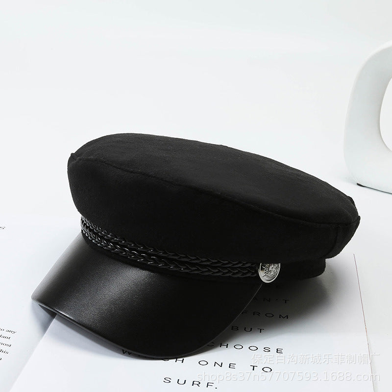 Autumn And Winter New P Navy Hat Fashion All-match Adjustable Hat