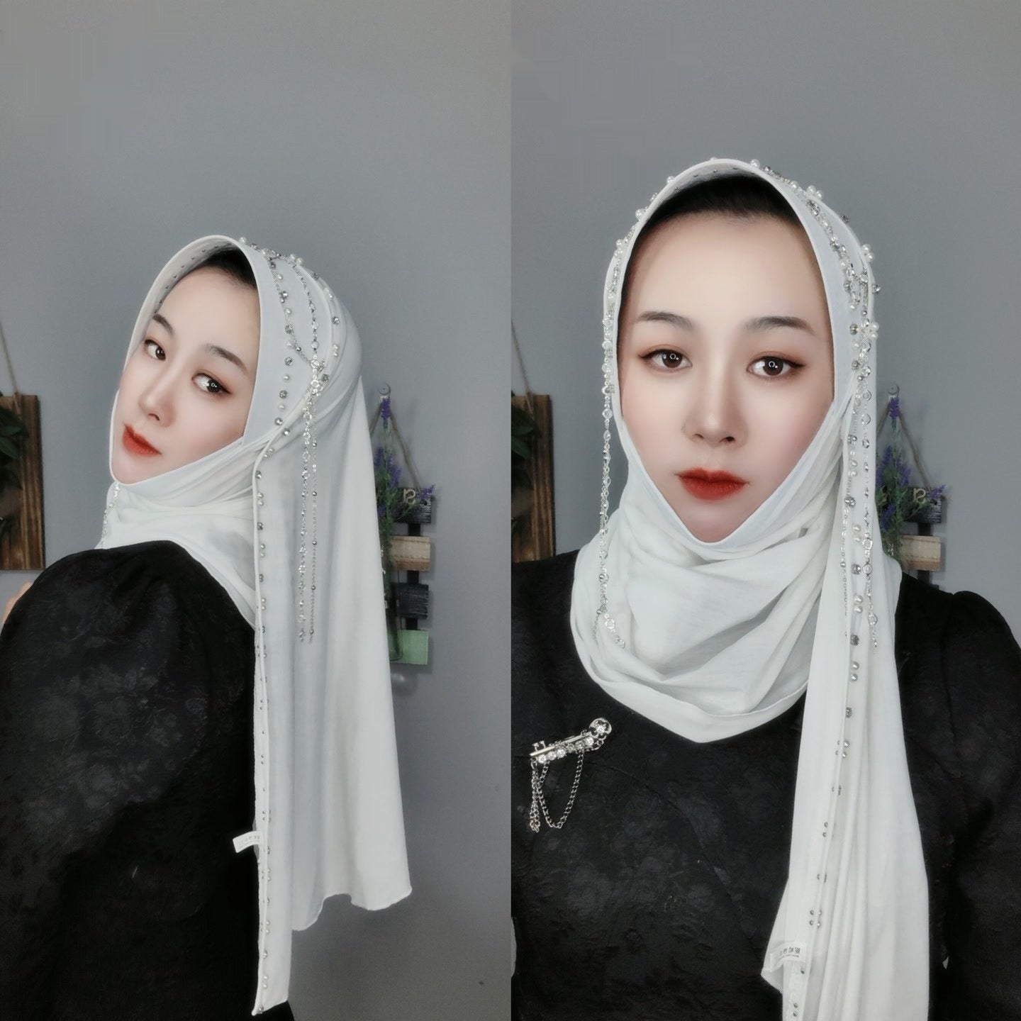 Hard Brim Heavy Industry Tassel Wrapped Scarf