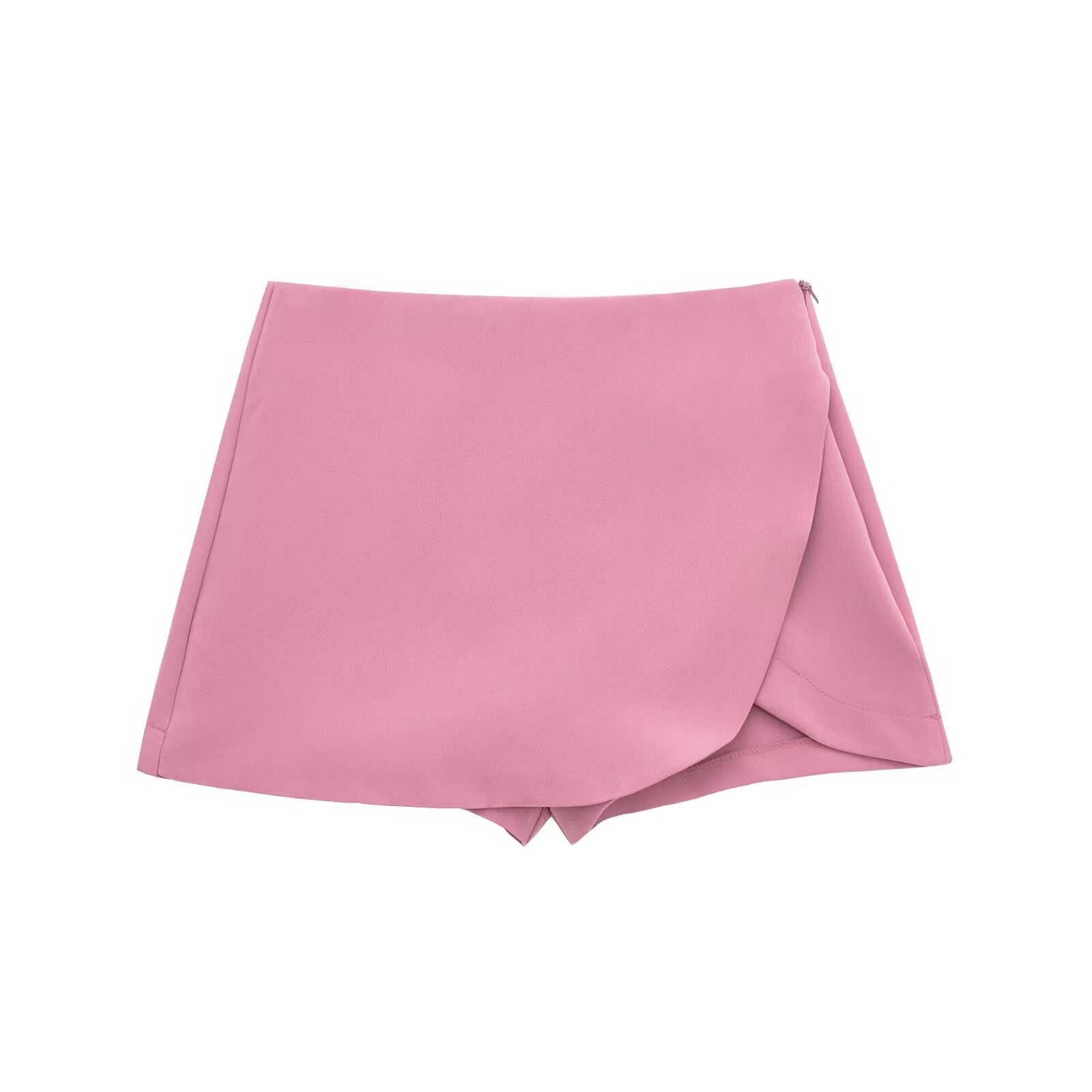Women's High Waist Asymmetric Short Pantskirt