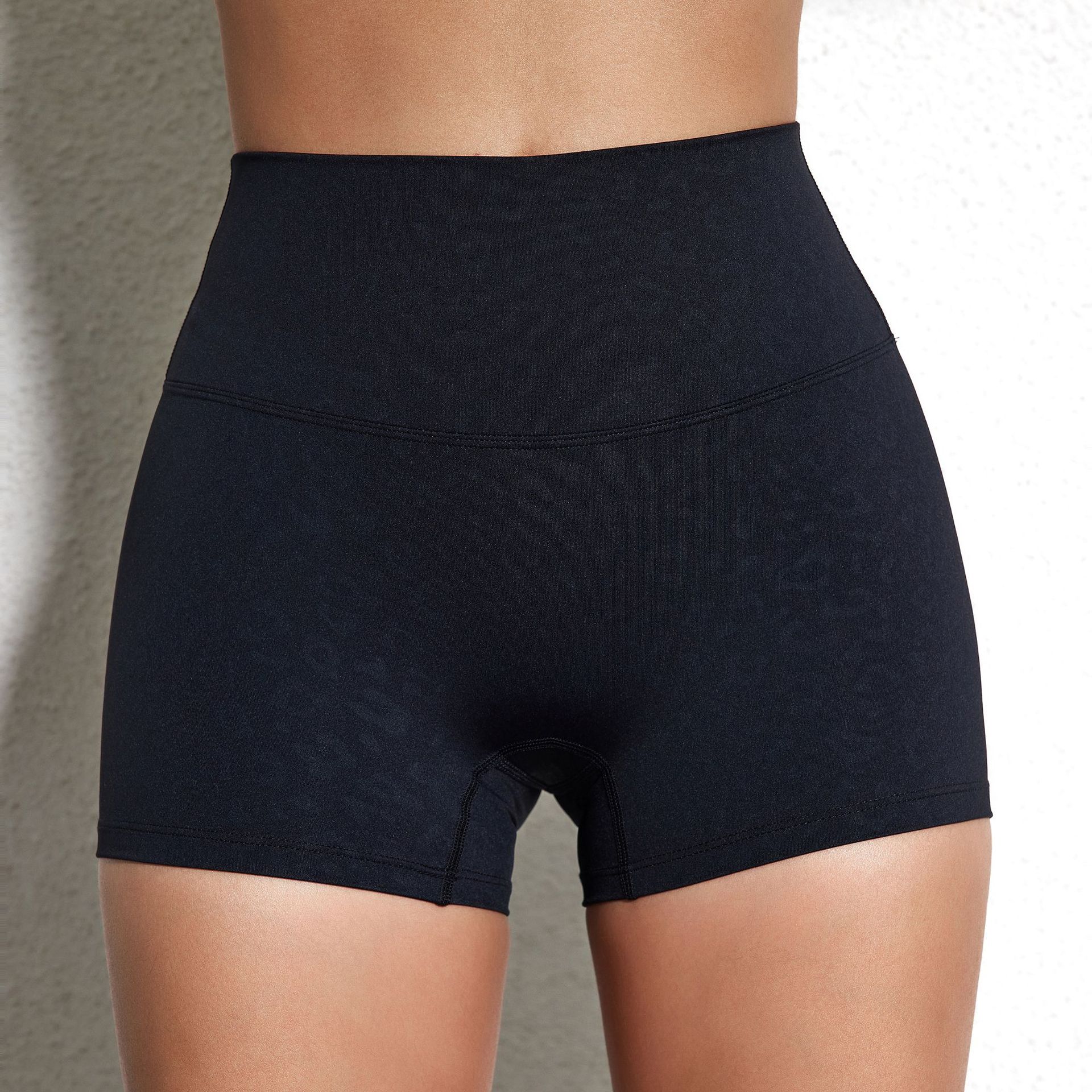 Lady's High Waist Peach Butt Lifting Sports Shorts