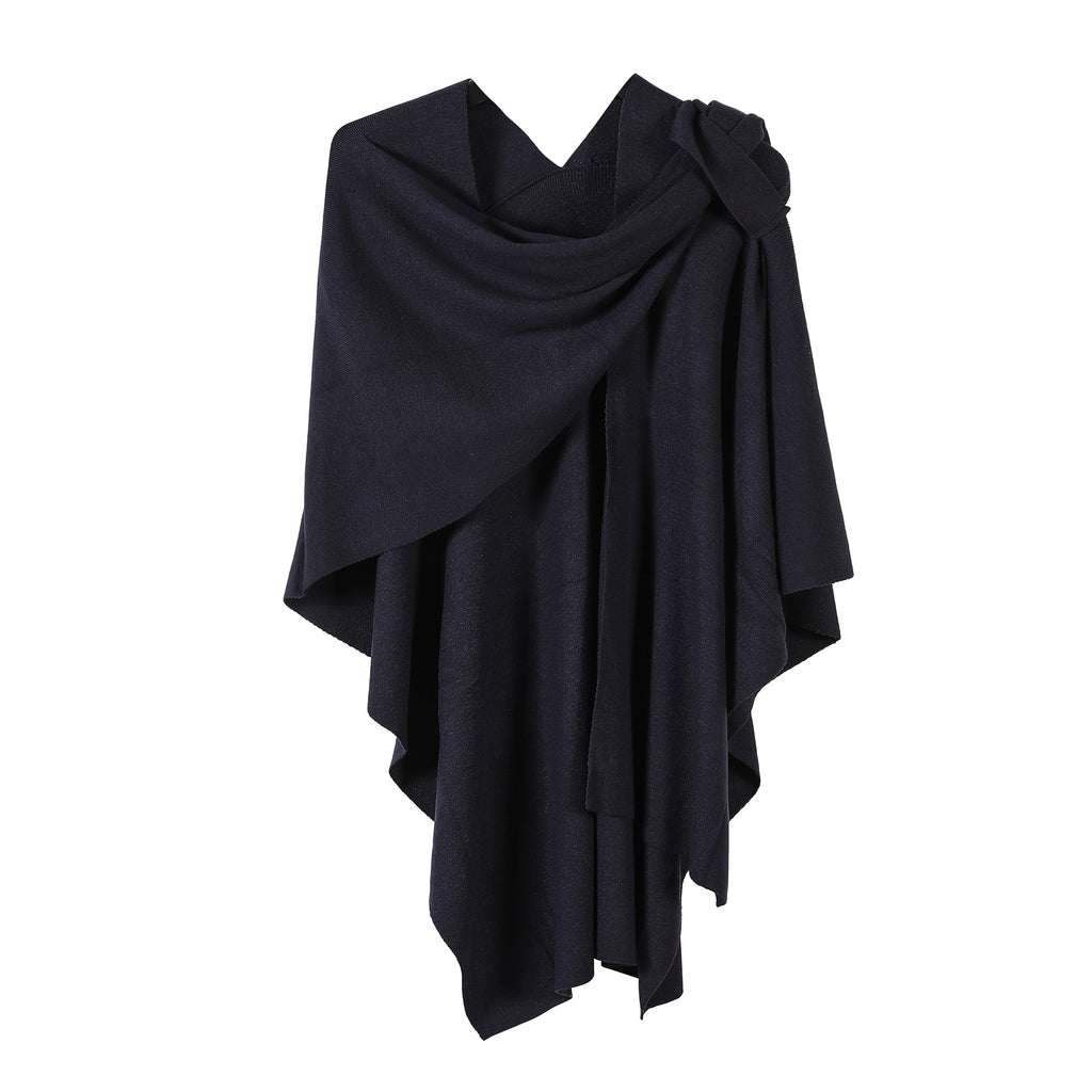 Knitted Solid Color Shawl For Women